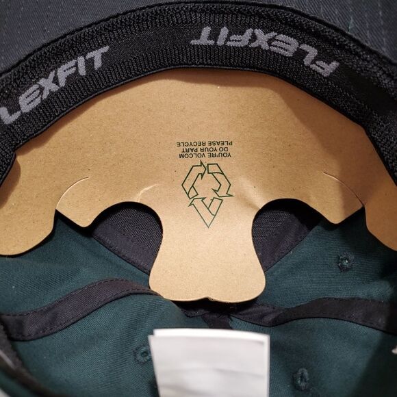 Volcom Mens Full Stone Cedar Green Flexfit Hat Clothing Apparel Snowboarding NWT - Picture 10 of 10